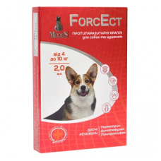 ФорсЕкт краплі для собак та цуценят 4-10 кг, 2,0 мл, 1 піпетка — протипаразитарні краплі  від бліх та кліщів